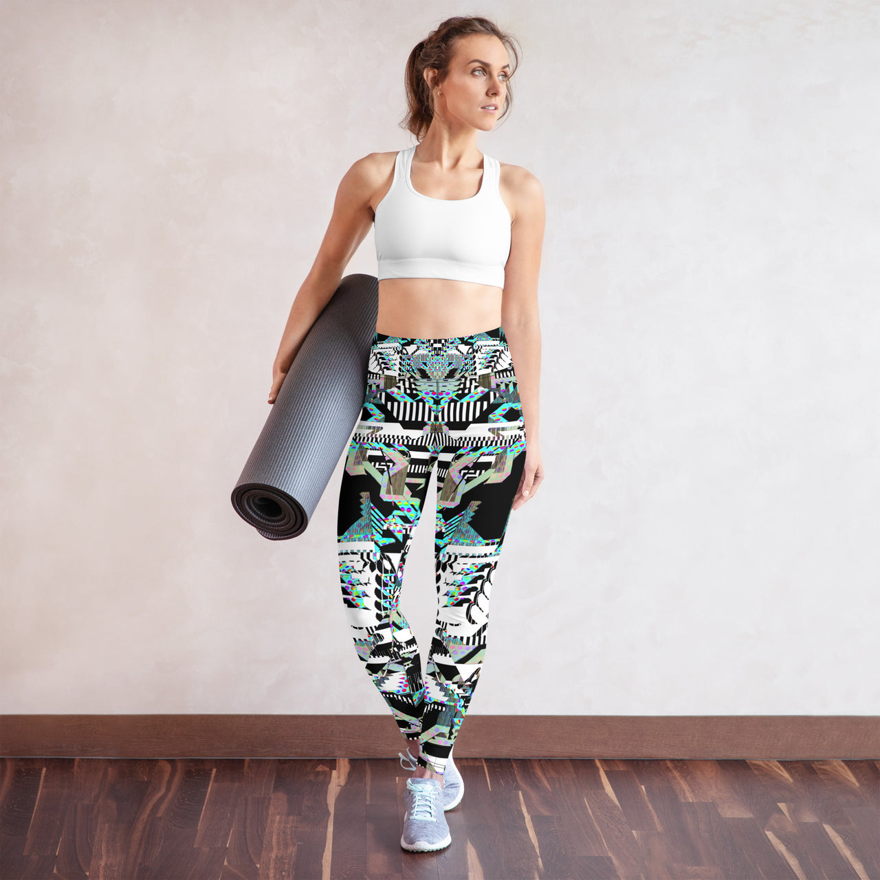 Psychedelic Visionary Art Futuristic Rave Leggings