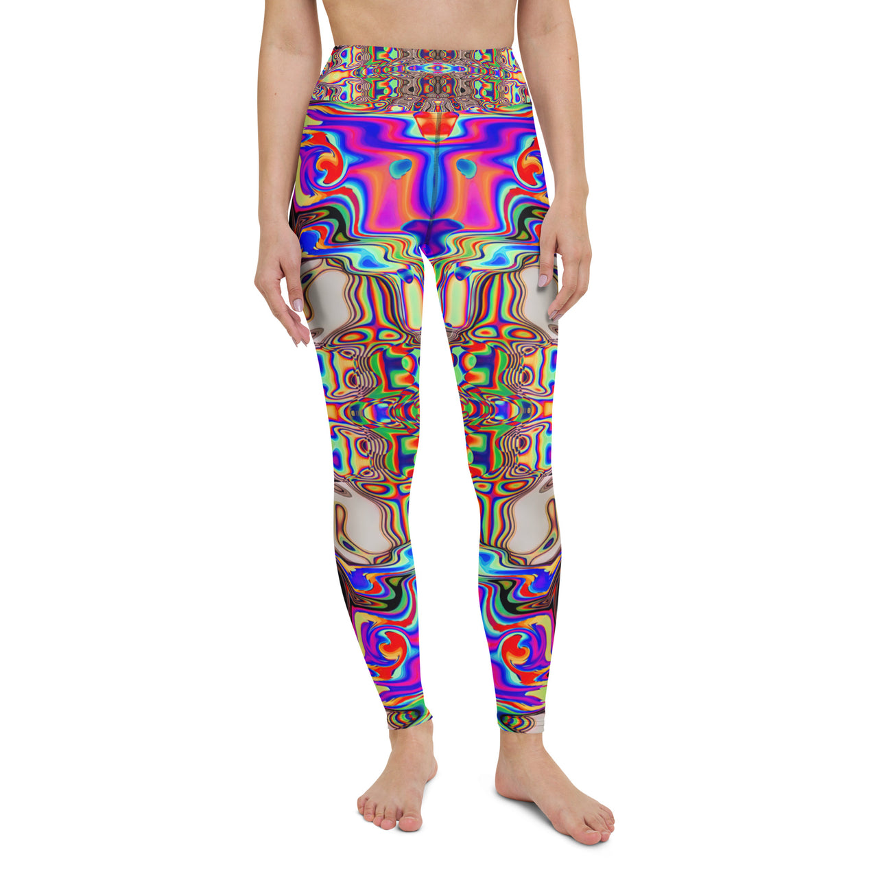 Psychedelic Visionary Art Futuristic Rave Leggings