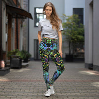 Thumbnail for Psychedelic Visionary Art Futuristic Rave Leggings