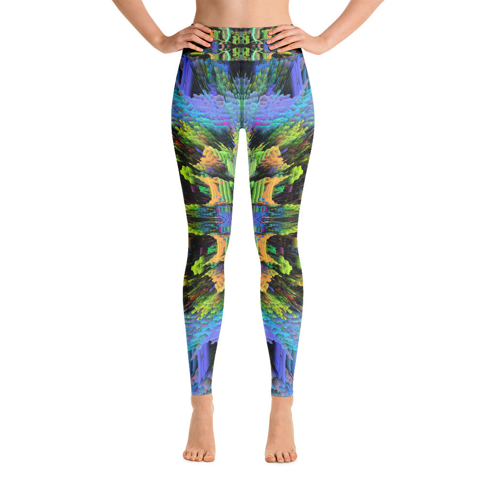 Psychedelic Visionary Art Futuristic Rave Leggings