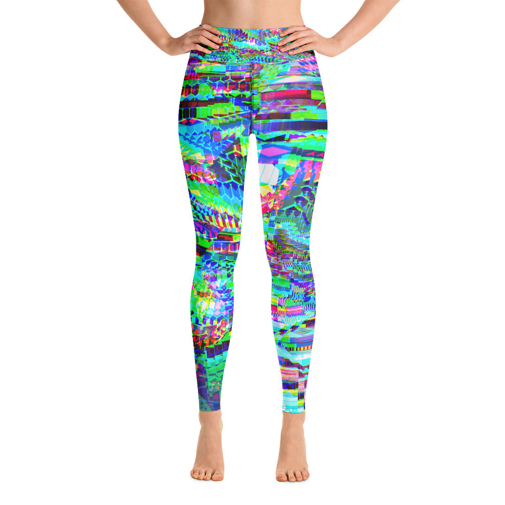 Psychedelic Visionary Art Futuristic Rave Leggings