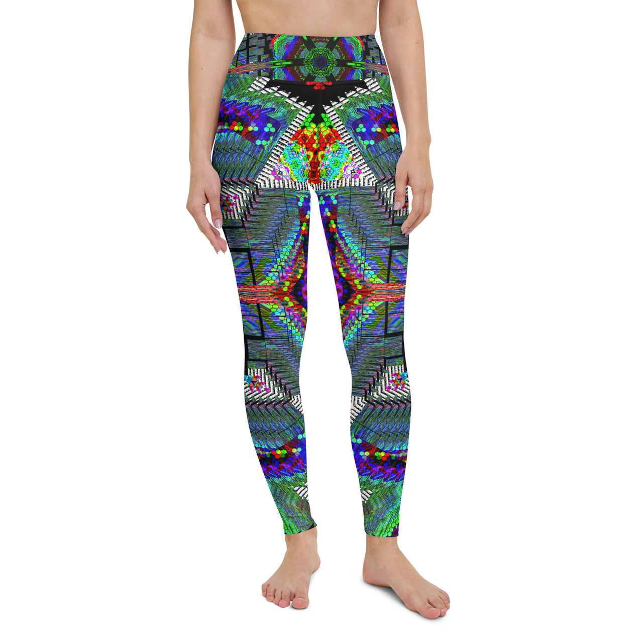 Psychedelic Visionary Art Futuristic Rave Leggings