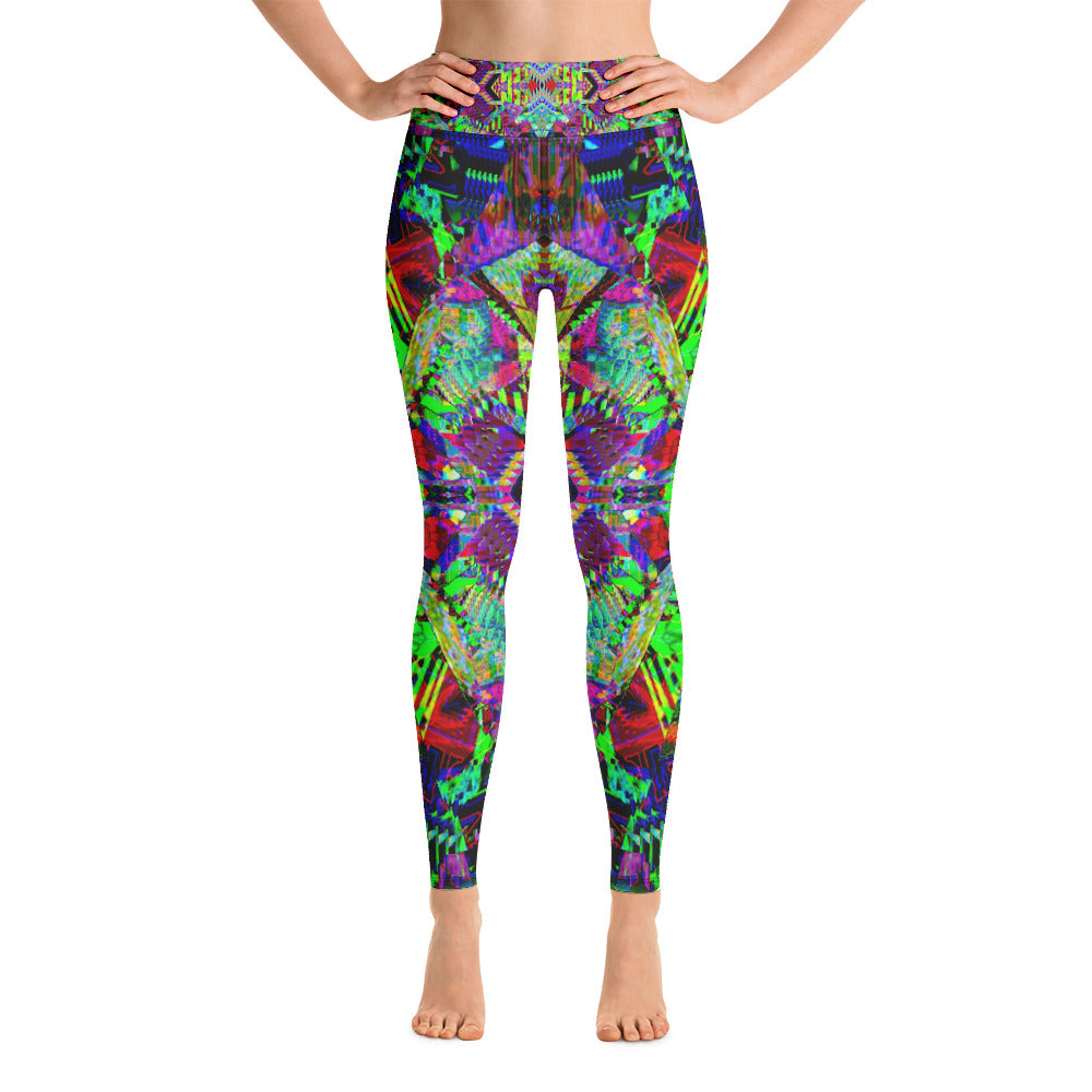 Psychedelic Visionary Art Futuristic Rave Leggings