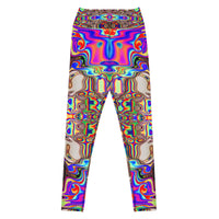 Thumbnail for Psychedelic Visionary Art Futuristic Psytrance Rave Leggings