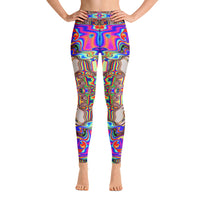 Thumbnail for Psychedelic Visionary Art Futuristic Psytrance Rave Leggings