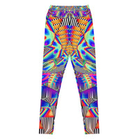 Thumbnail for Psychedelic Visionary Art Futuristic Psytrance Rave Leggings