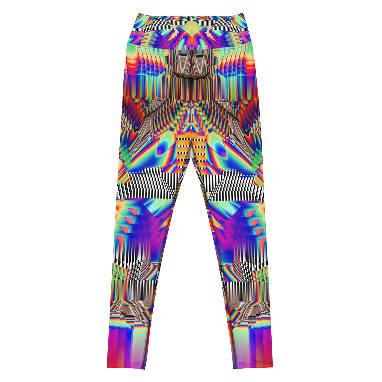 Psychedelic Visionary Art Futuristic Psytrance Rave Leggings