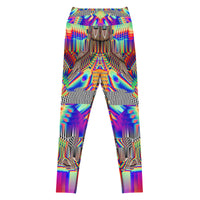 Thumbnail for Psychedelic Visionary Art Futuristic Psytrance Rave Leggings