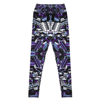 Thumbnail for Psychedelic Visionary Art Futuristic Psytrance Rave Leggings