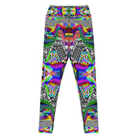 Thumbnail for Psychedelic Visionary Art Futuristic Psytrance Rave Leggings