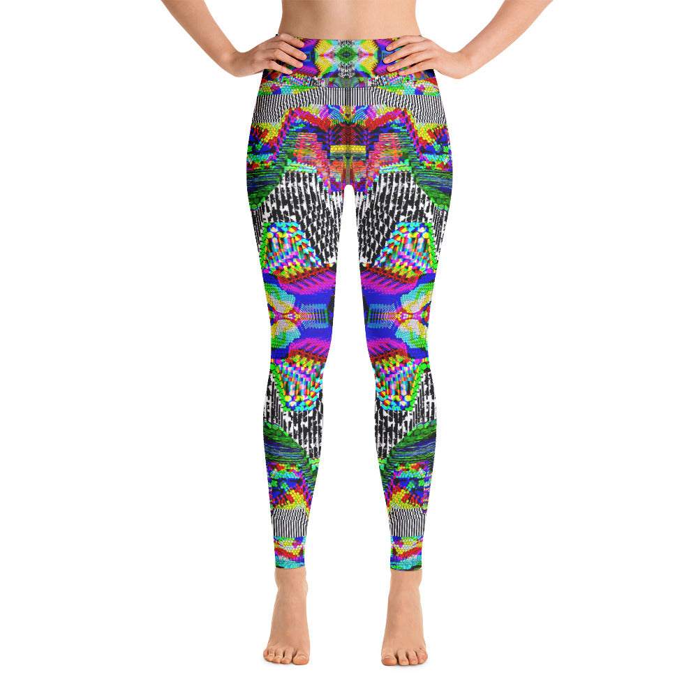 Psychedelic Visionary Art Futuristic Psytrance Rave Leggings