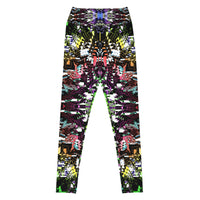 Thumbnail for Psychedelic Visionary Art Futuristic Psytrance Rave Leggings