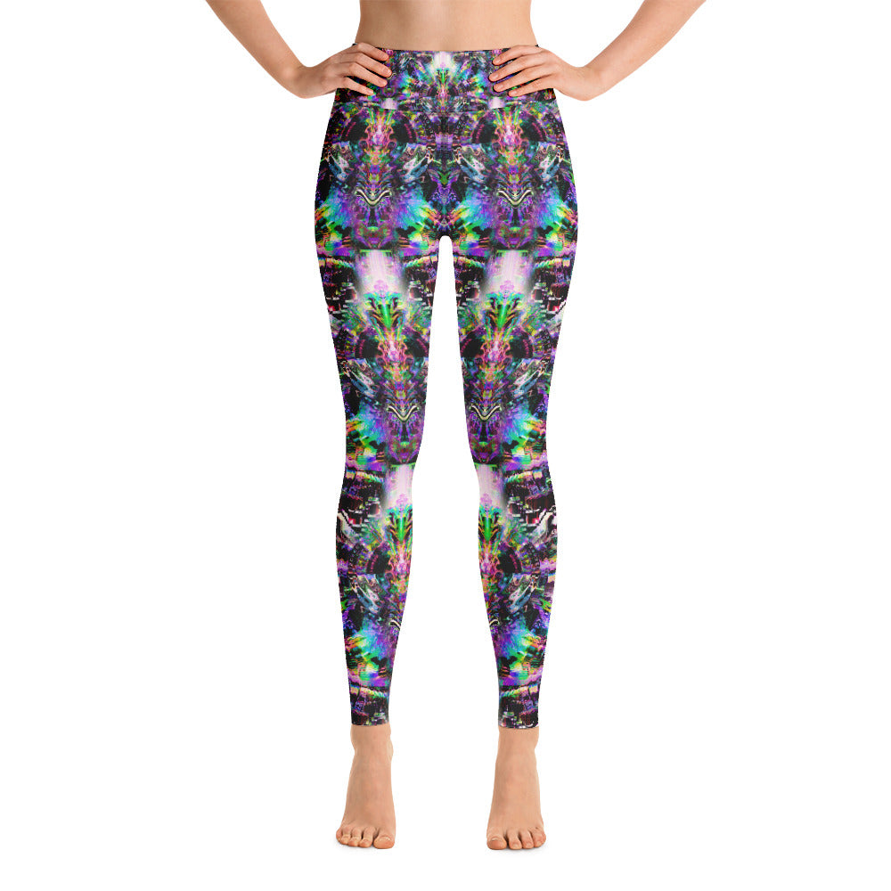 Psychedelic Visionary Art Futuristic Rave Leggings