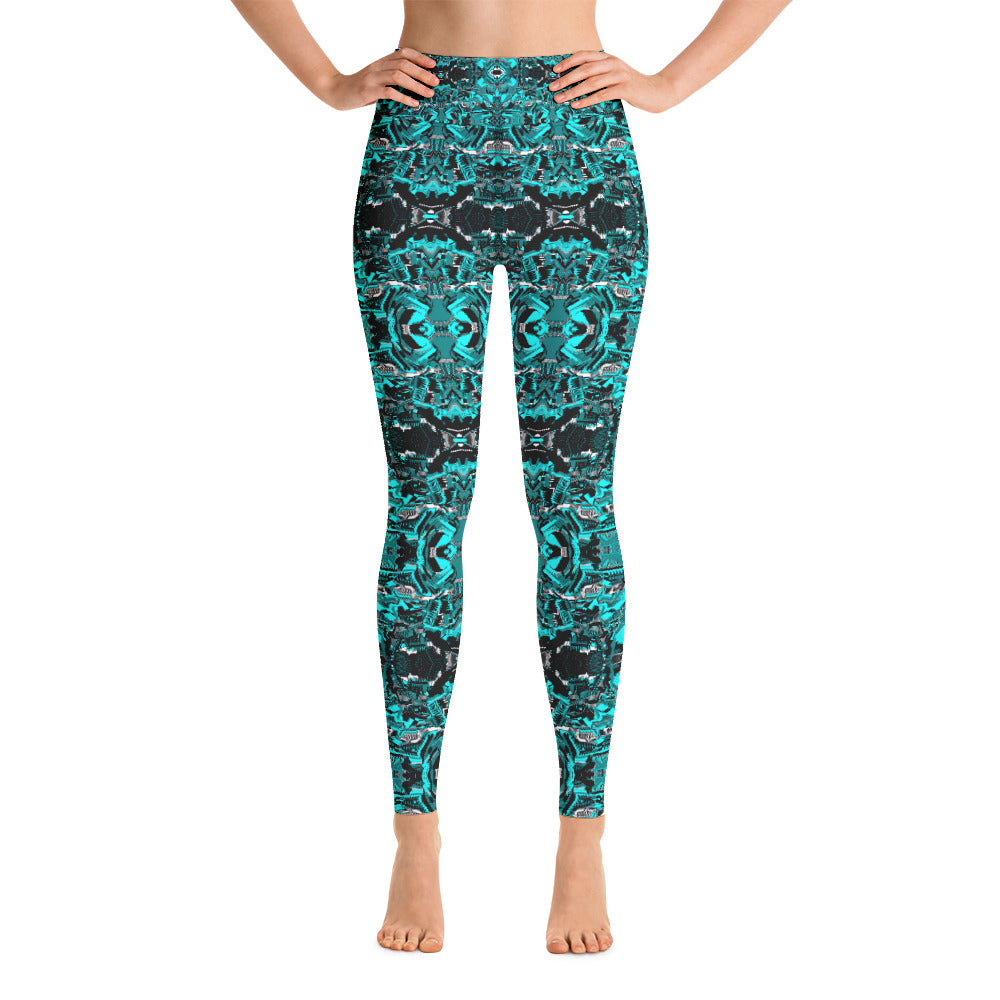 Psychedelic Visionary Art Futuristic Psytrance Rave Leggings