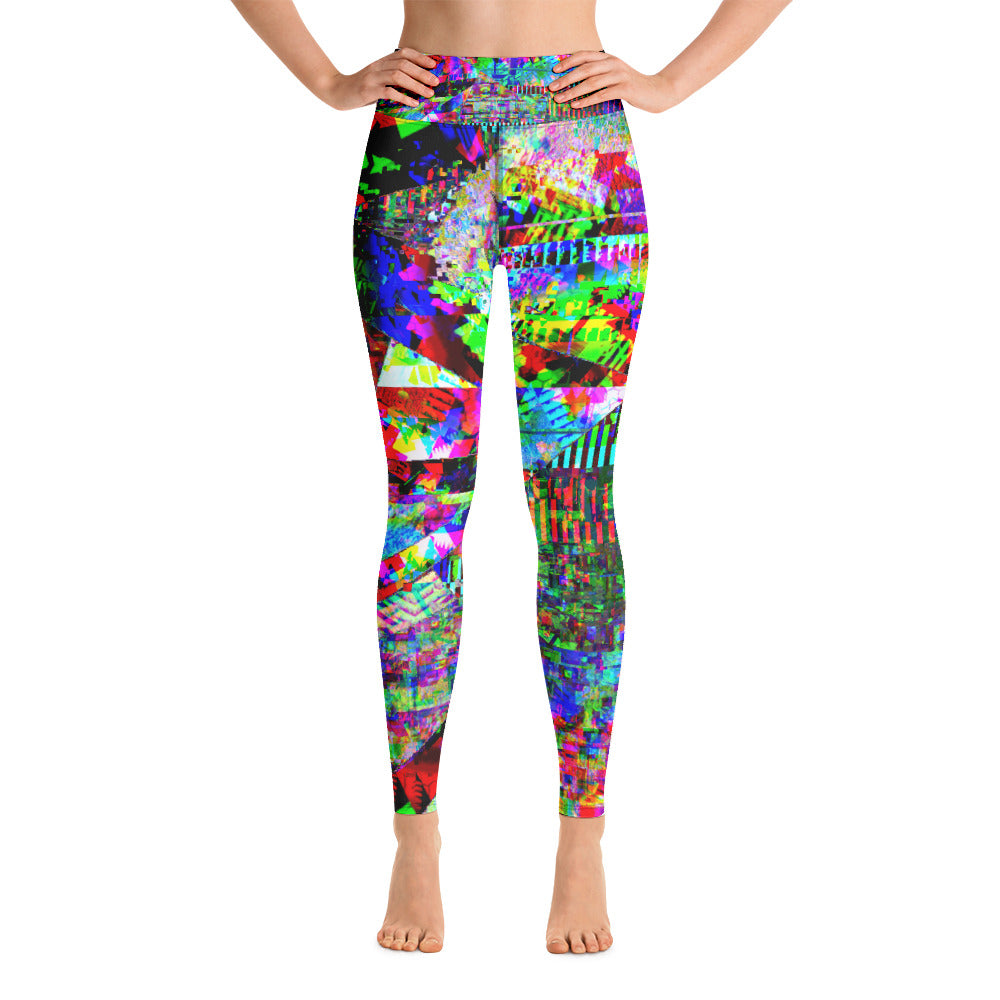 Psychedelic Visionary Art Futuristic Rave Leggings