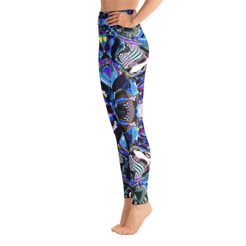 Psychedelic Visionary Art Futuristic Psytrance Rave Leggings