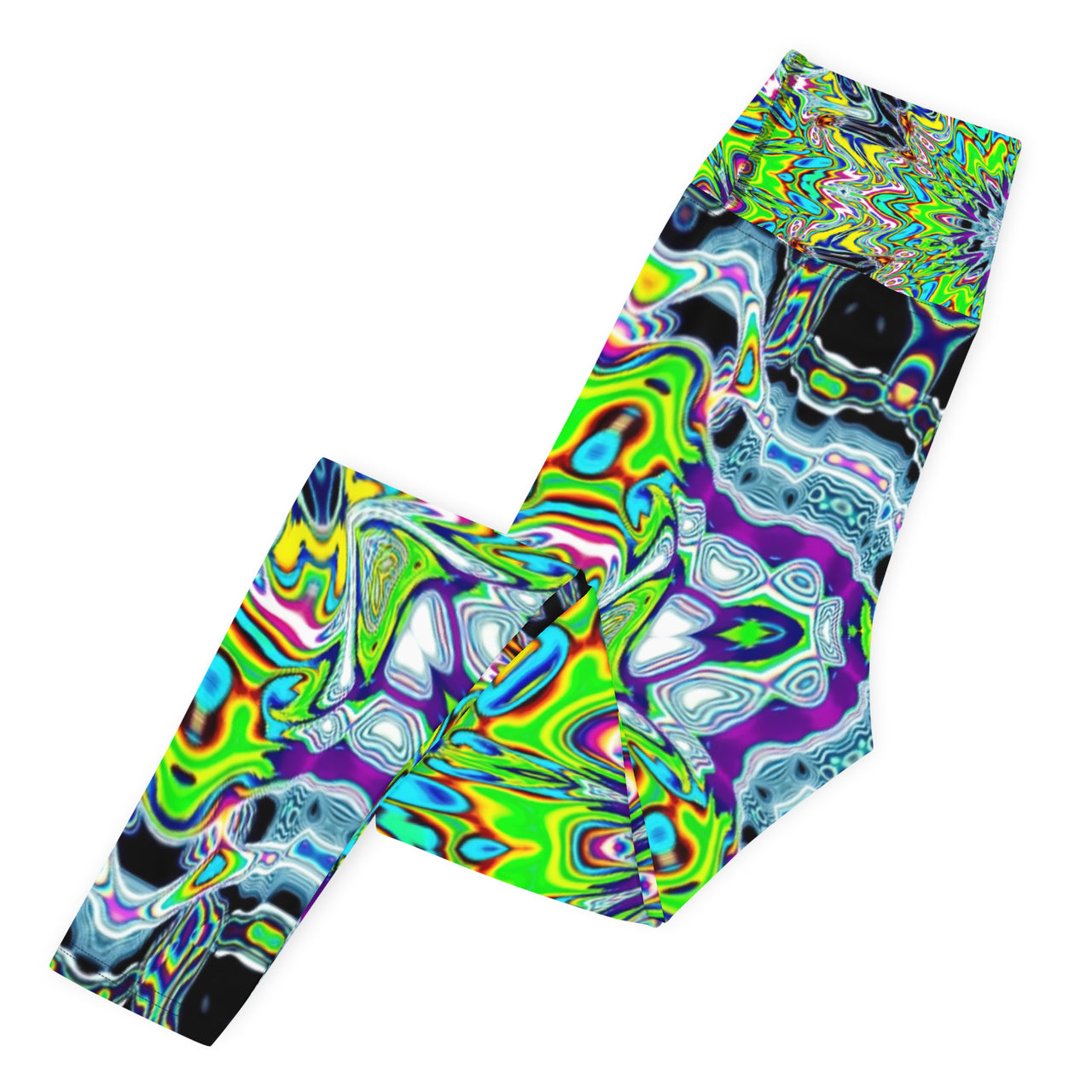 Psychedelic Visionary Art Futuristic Rave Leggings