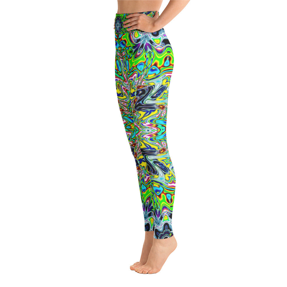 Psychedelic Visionary Art Futuristic Rave Leggings