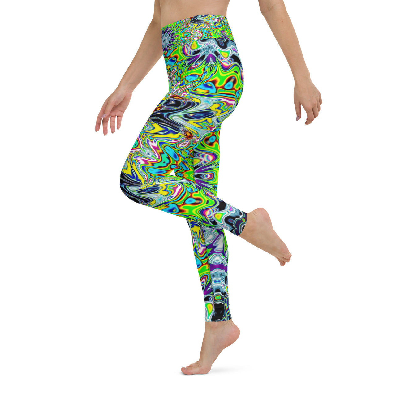 Psychedelic Visionary Art Futuristic Rave Leggings