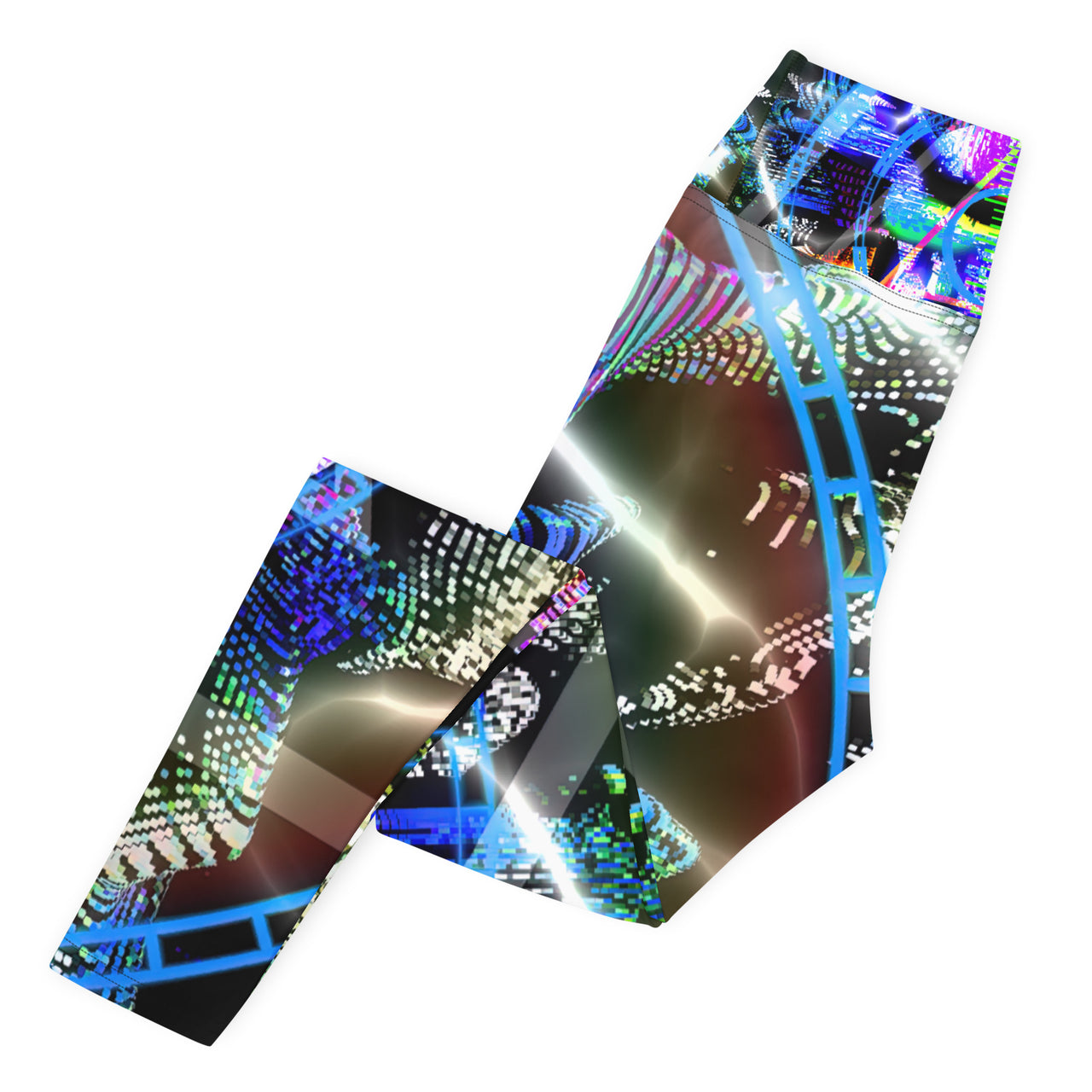 Psychedelic Visionary Art Futuristic Rave Leggings