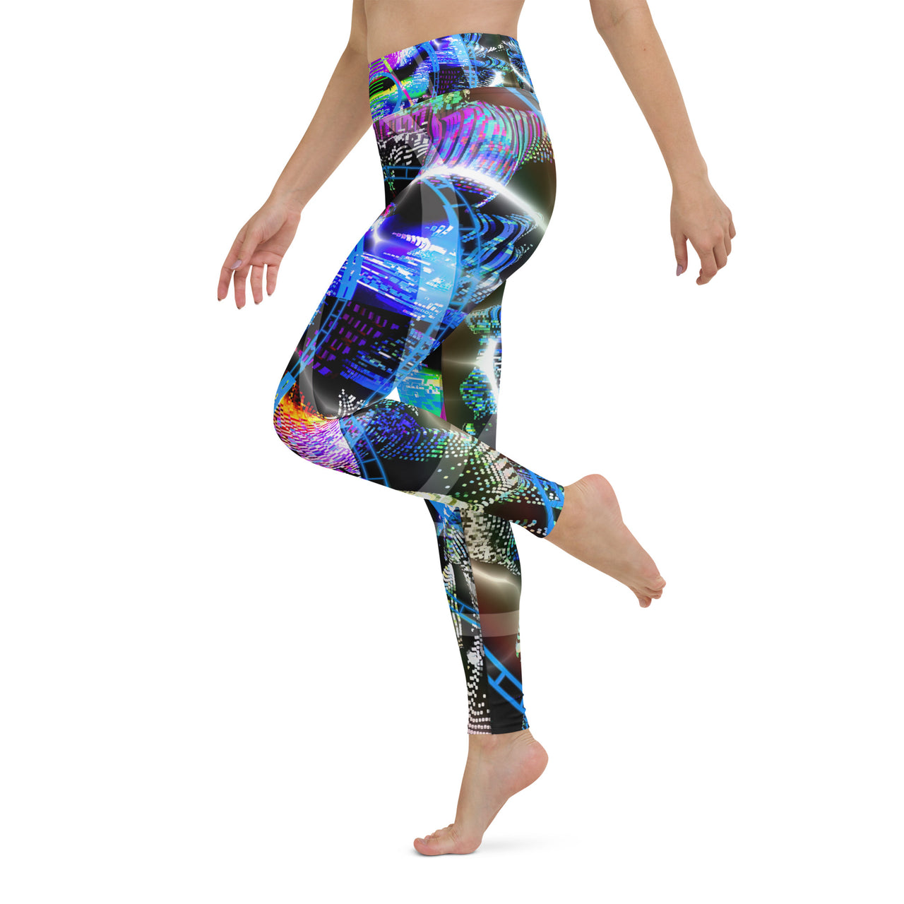 Psychedelic Visionary Art Futuristic Rave Leggings