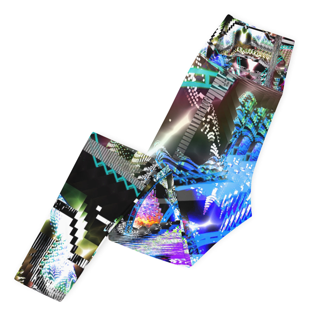 Psychedelic Visionary Art Futuristic Rave Leggings