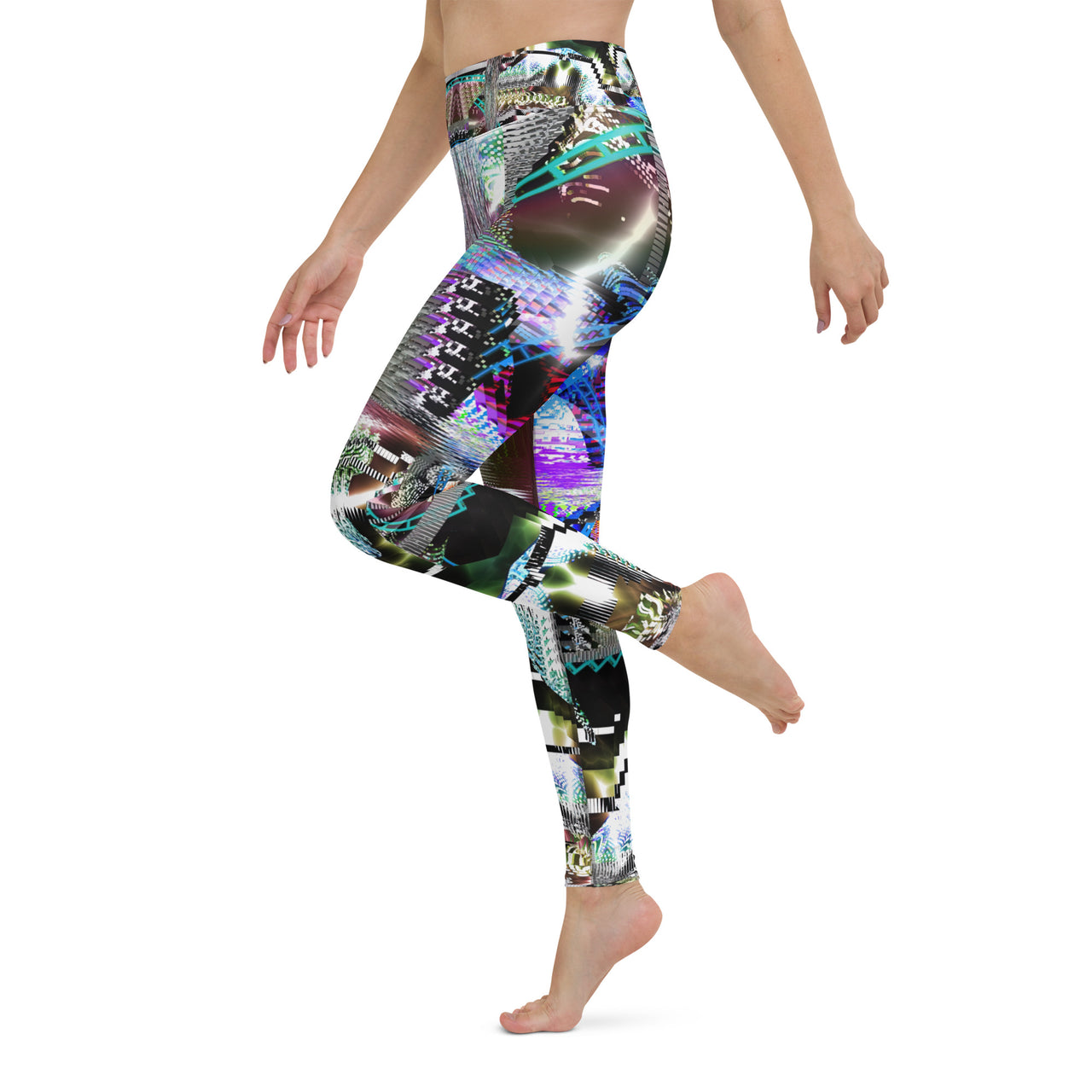 Psychedelic Visionary Art Futuristic Rave Leggings