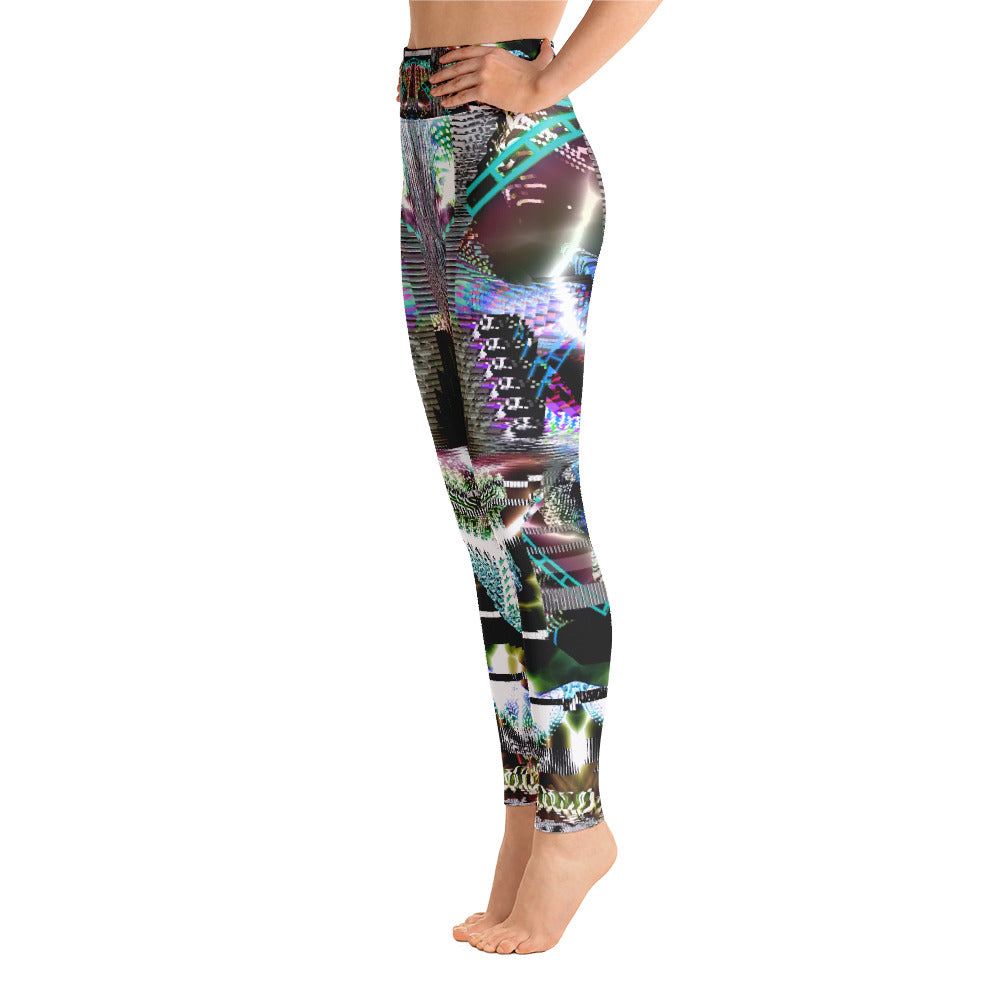 Psychedelic Visionary Art Futuristic Rave Leggings