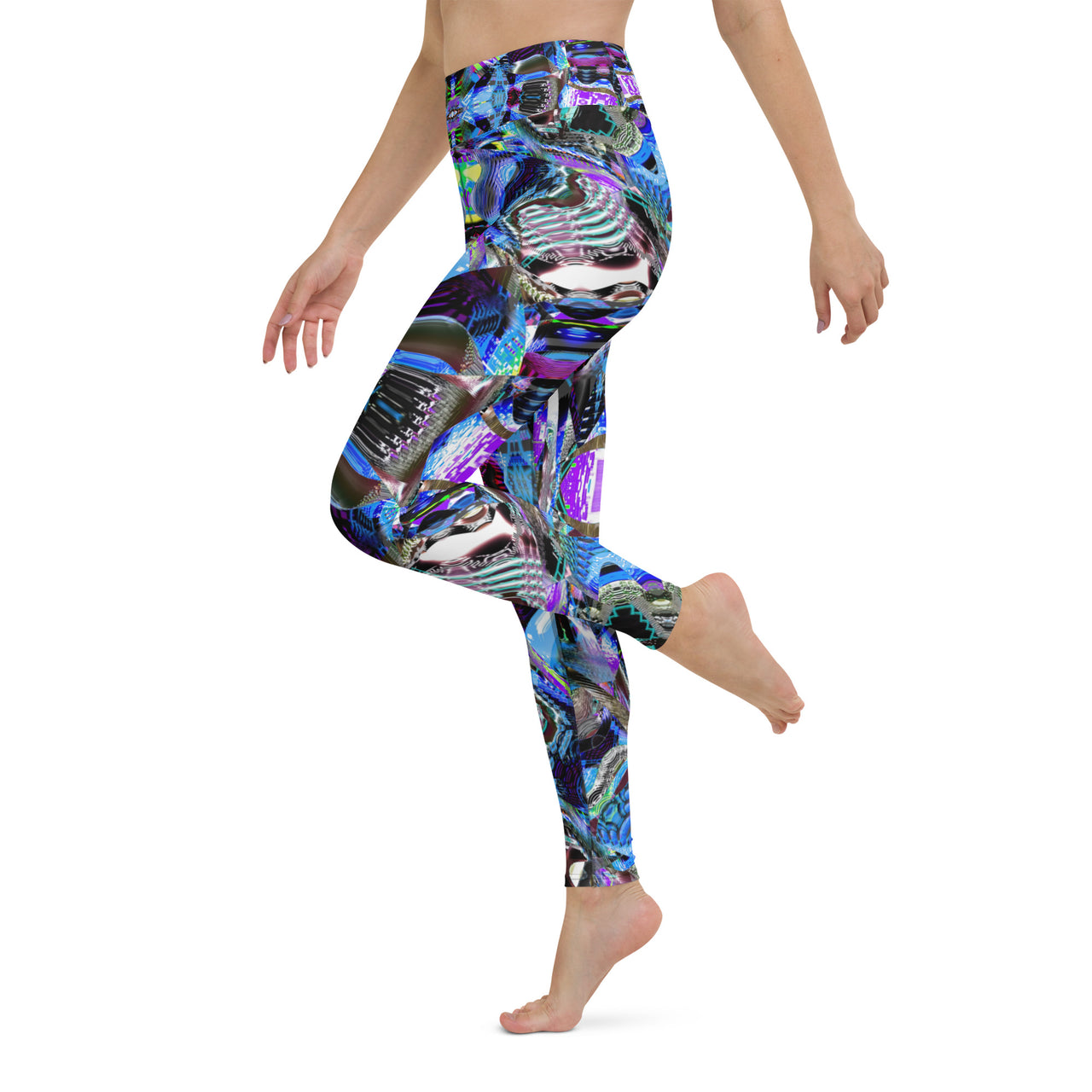 Psychedelic Visionary Art Futuristic Rave Leggings