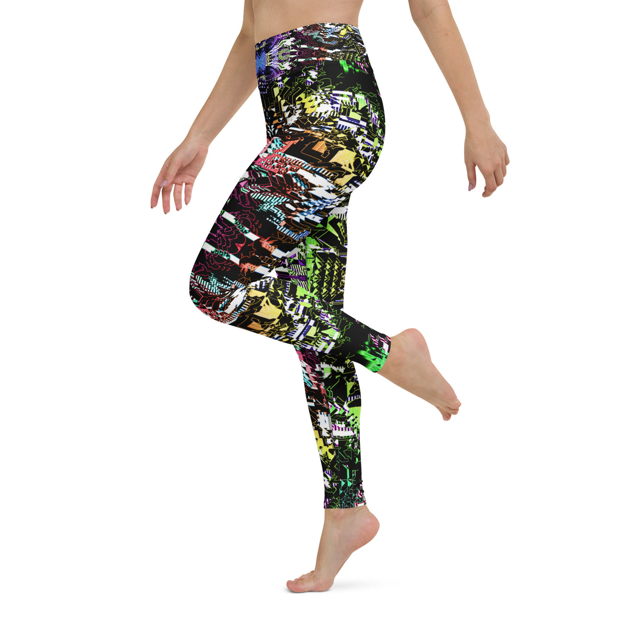 Psychedelic Visionary Art Futuristic Rave Leggings