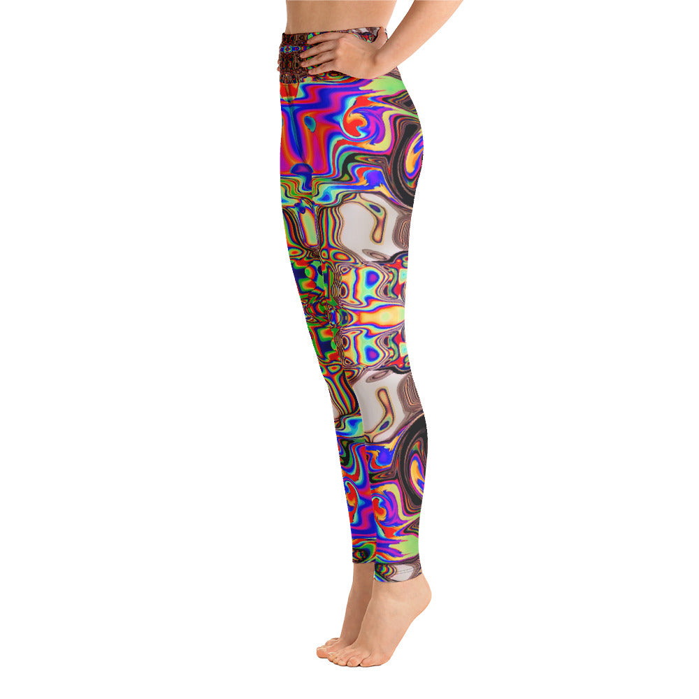 Psychedelic Visionary Art Futuristic Rave Leggings