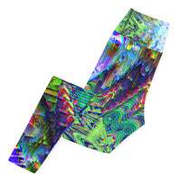 Thumbnail for Psychedelic Visionary Art Futuristic Rave Leggings