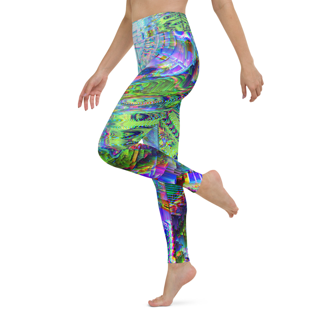 Psychedelic Visionary Art Futuristic Rave Leggings