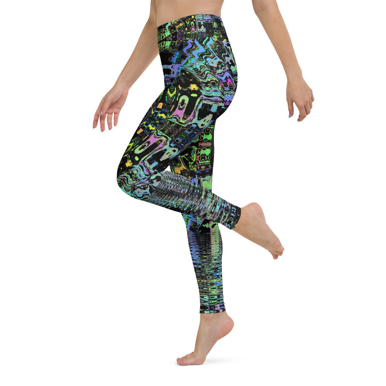 Psychedelic Visionary Art Futuristic Rave Leggings