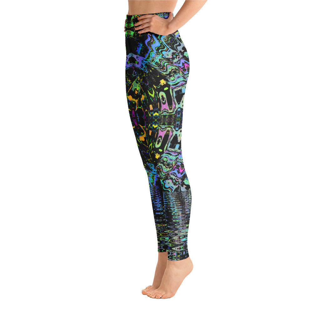 Psychedelic Visionary Art Futuristic Rave Leggings