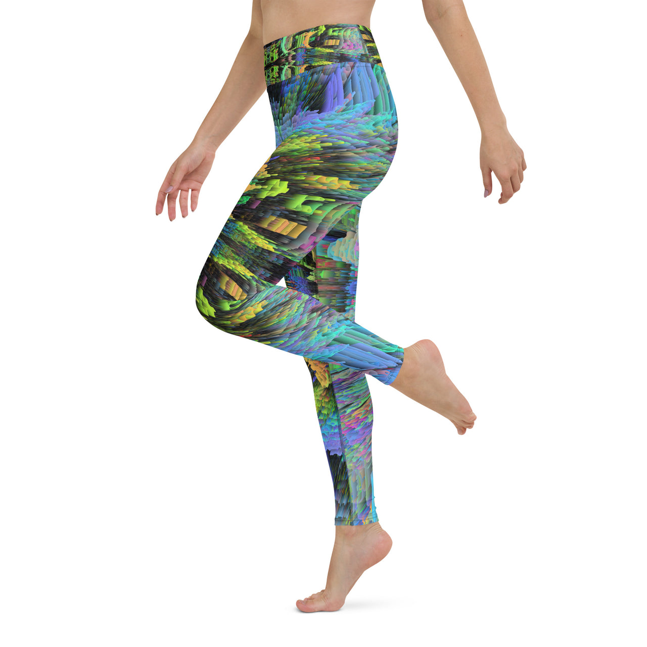 Psychedelic Visionary Art Futuristic Rave Leggings