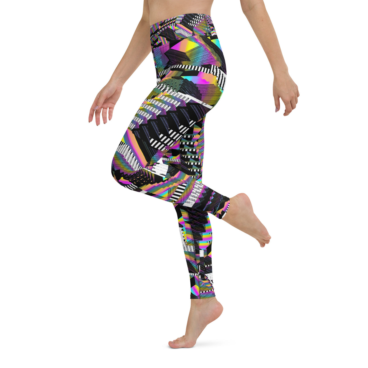 Psychedelic Visionary Art Futuristic Rave Leggings