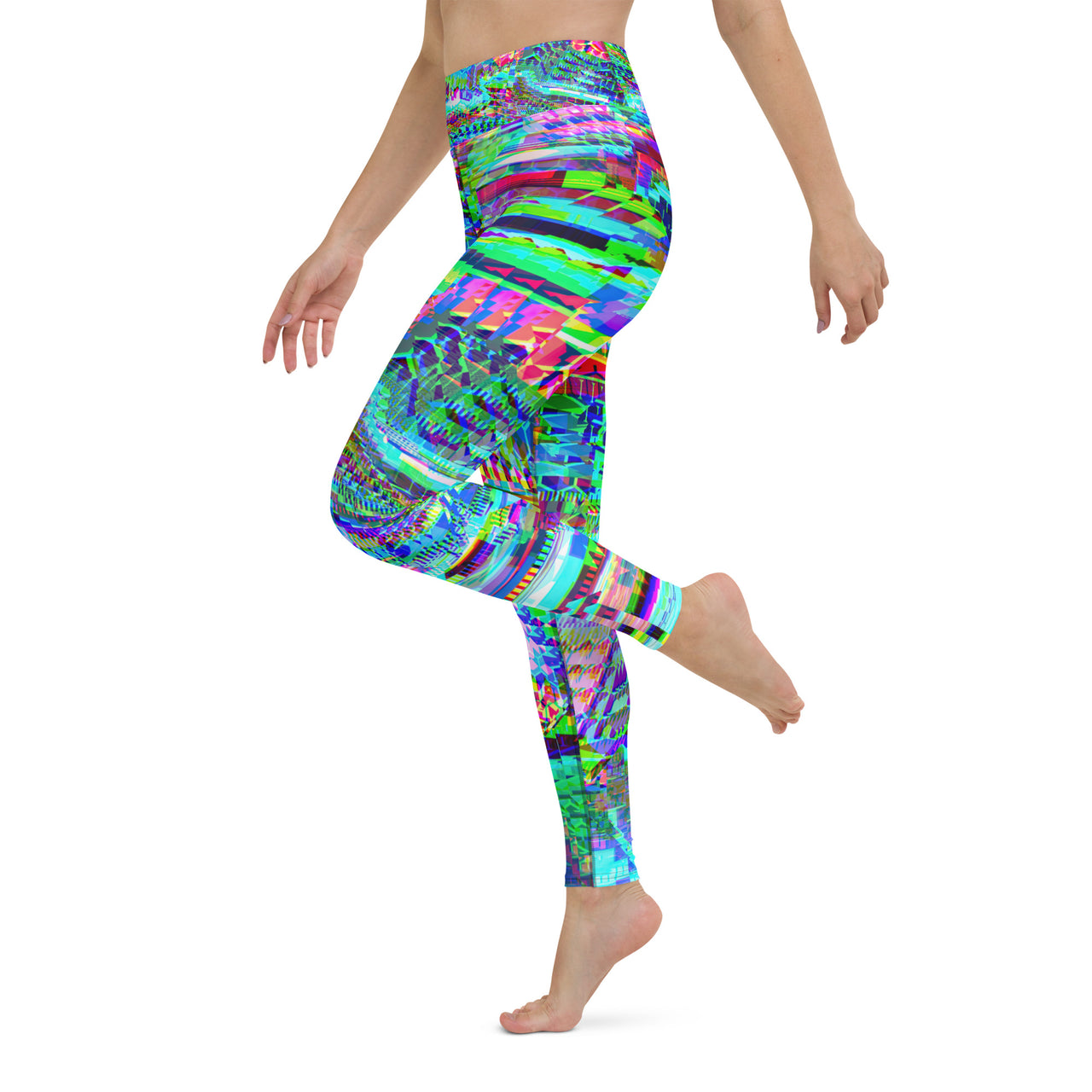 Psychedelic Visionary Art Futuristic Rave Leggings