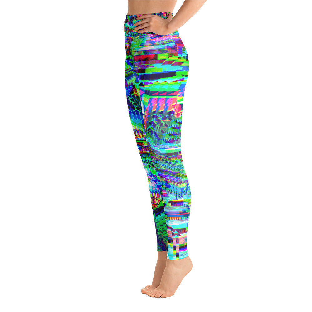 Psychedelic Visionary Art Futuristic Rave Leggings