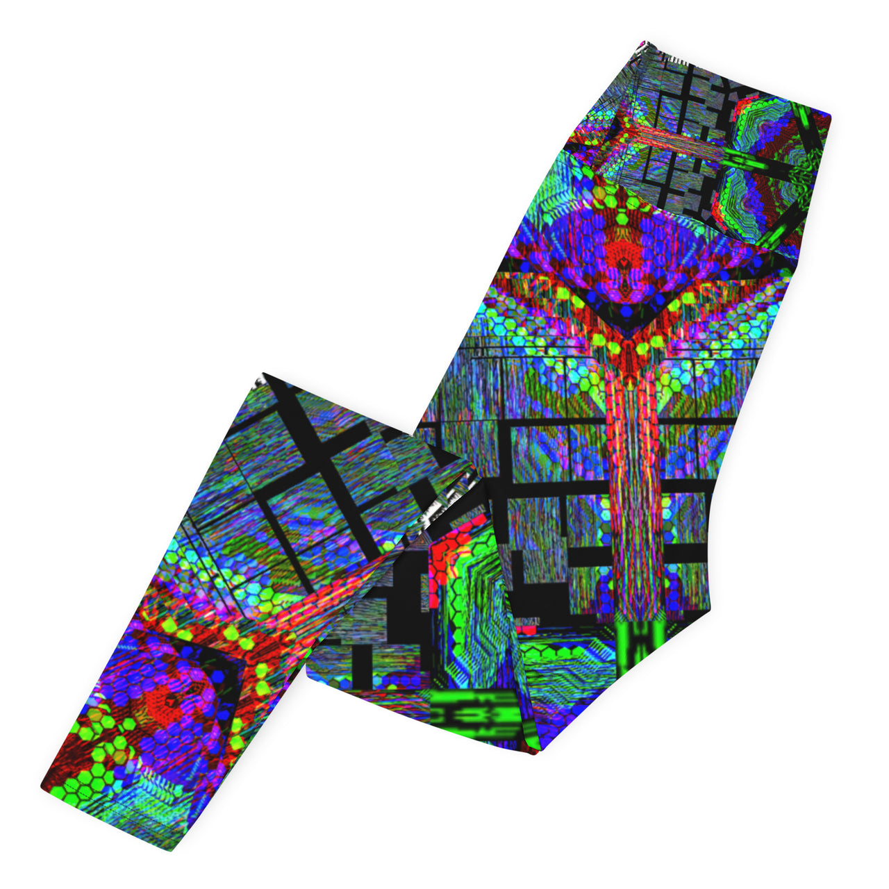 Psychedelic Visionary Art Futuristic Rave Leggings