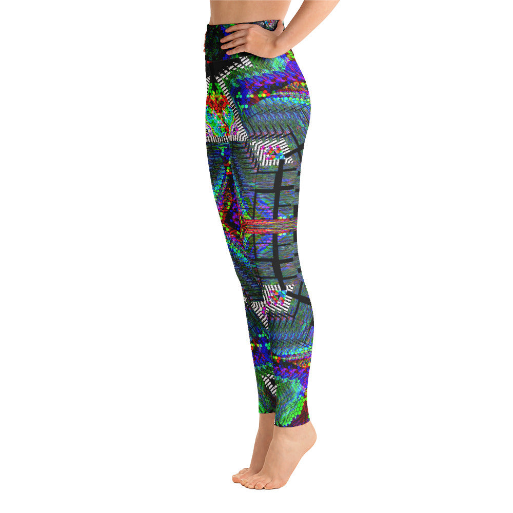 Psychedelic Visionary Art Futuristic Rave Leggings