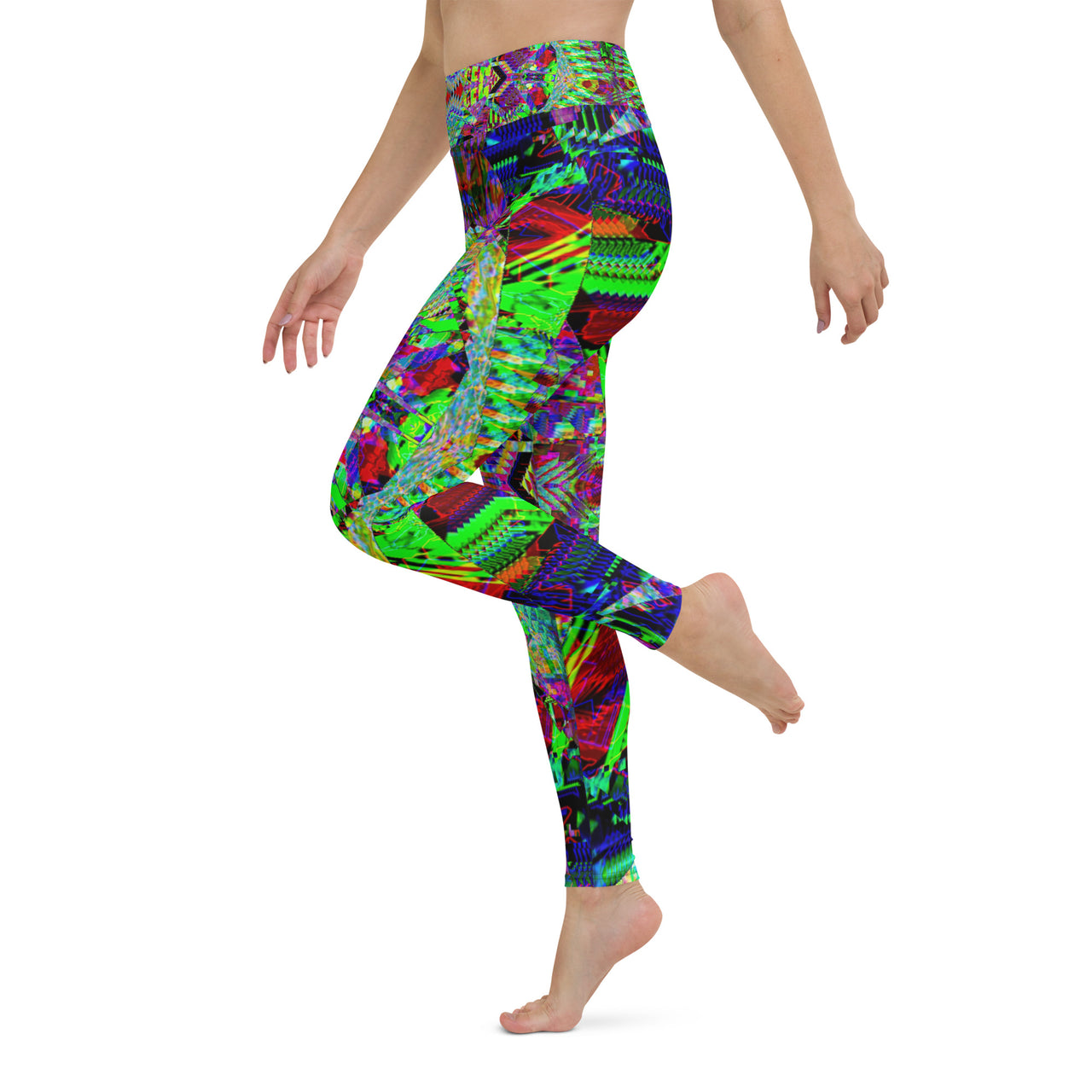 Psychedelic Visionary Art Futuristic Rave Leggings