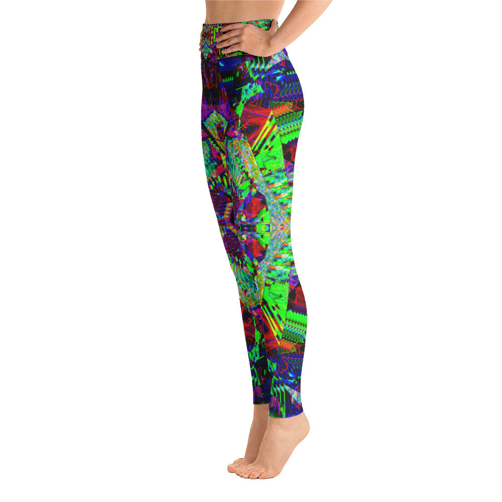 Psychedelic Visionary Art Futuristic Rave Leggings