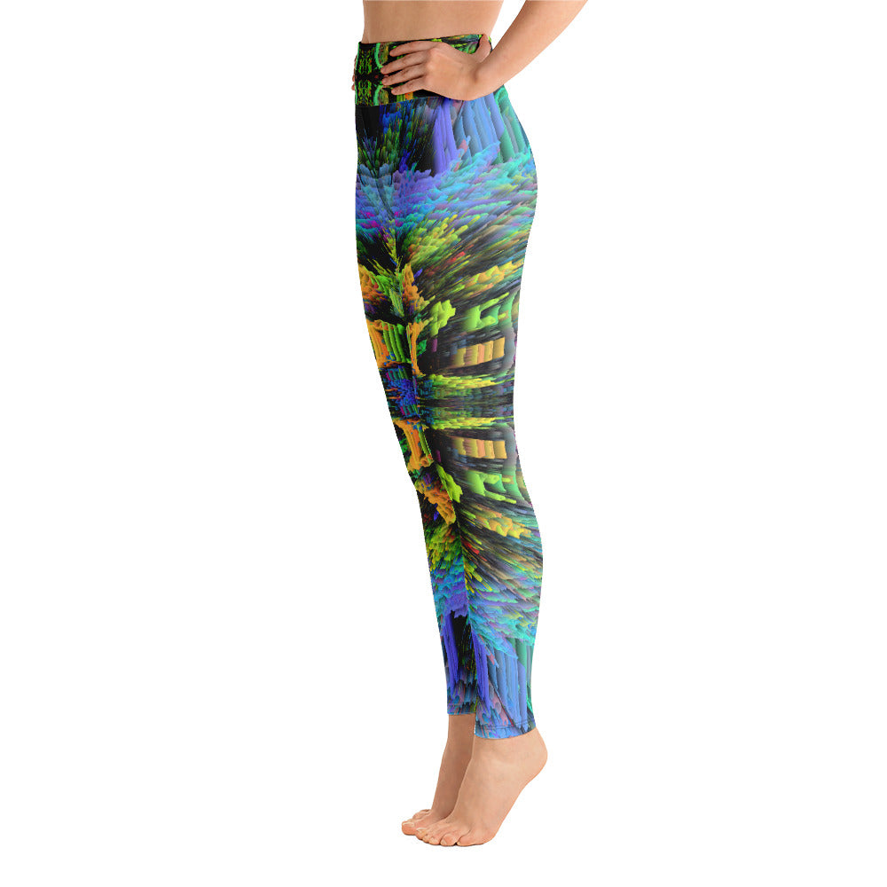 Psychedelic Visionary Art Futuristic Rave Leggings