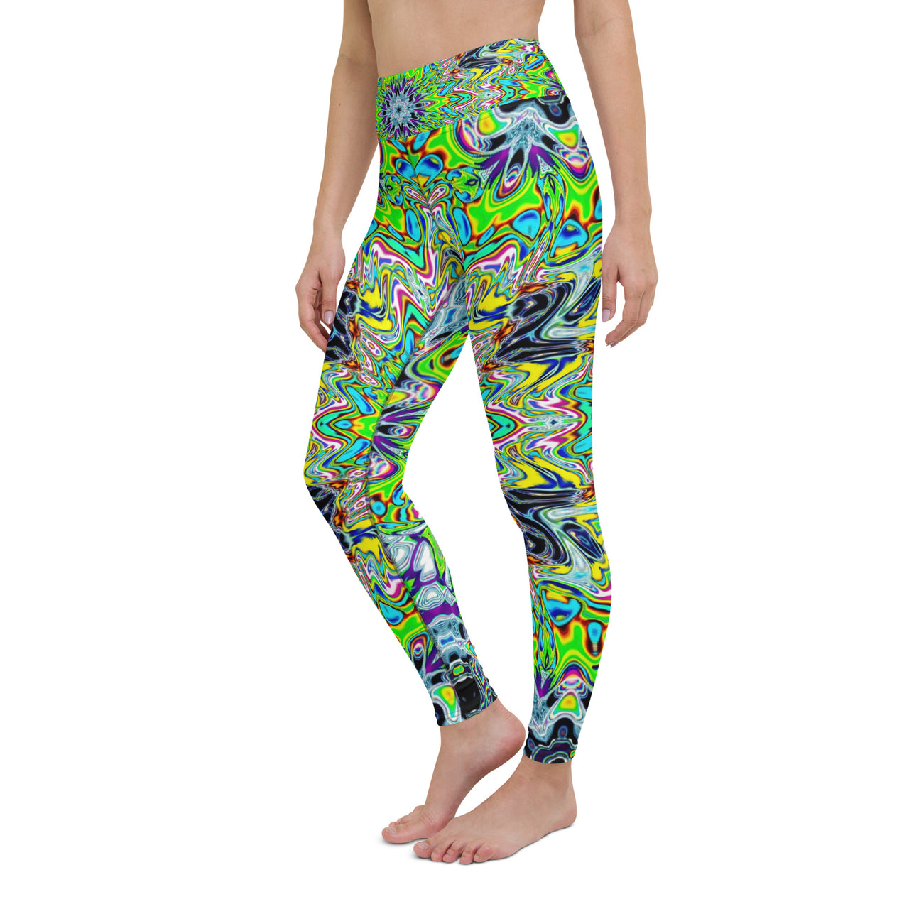 Psychedelic Visionary Art Futuristic Rave Leggings