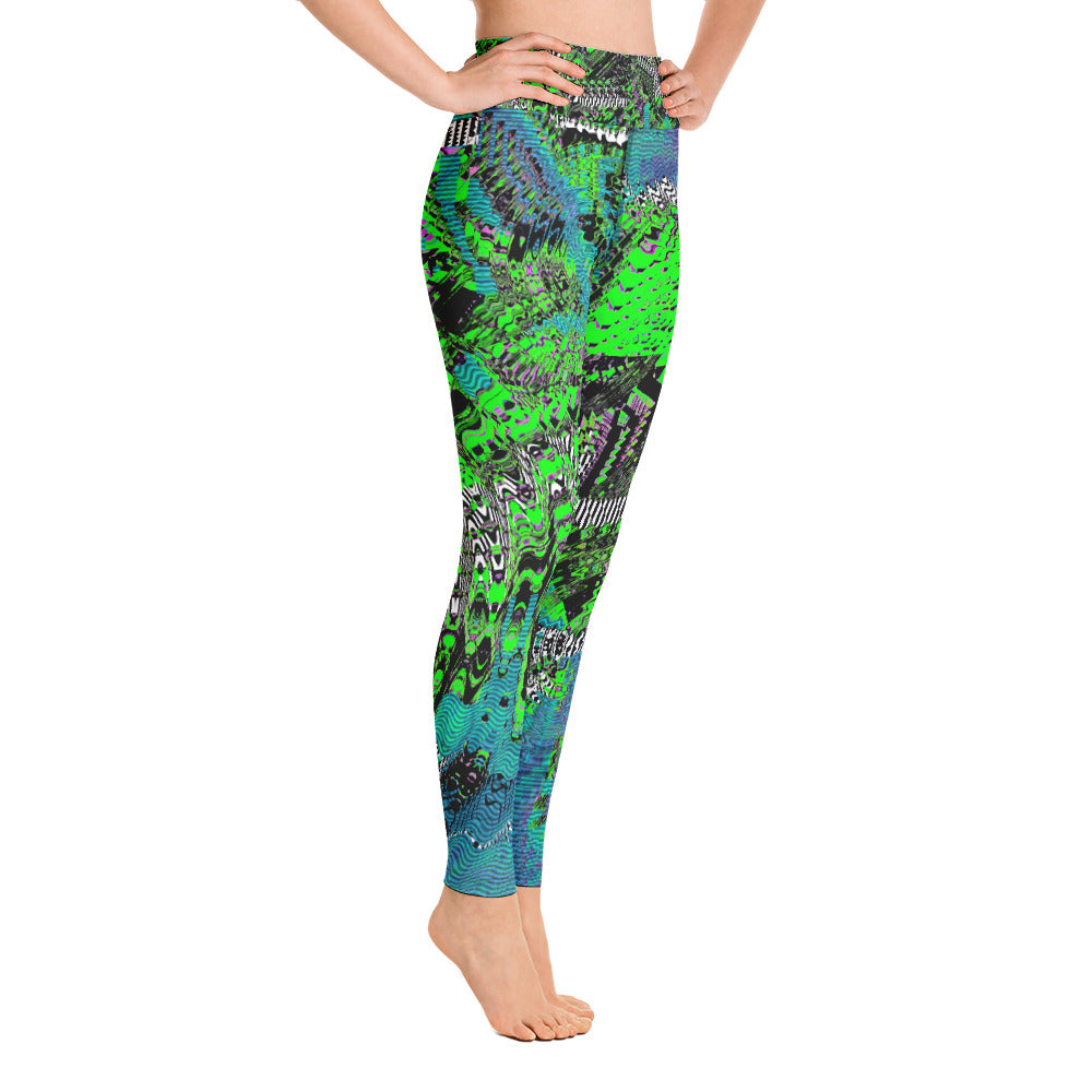 Psychedelic Visionary Art Futuristic Rave Leggings