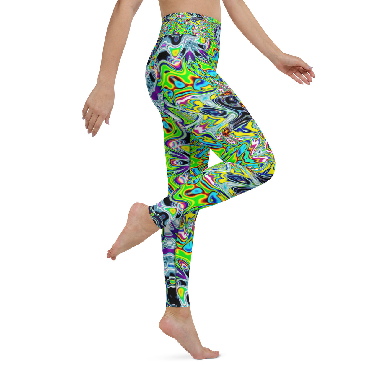 Psychedelic Visionary Art Futuristic Rave Leggings