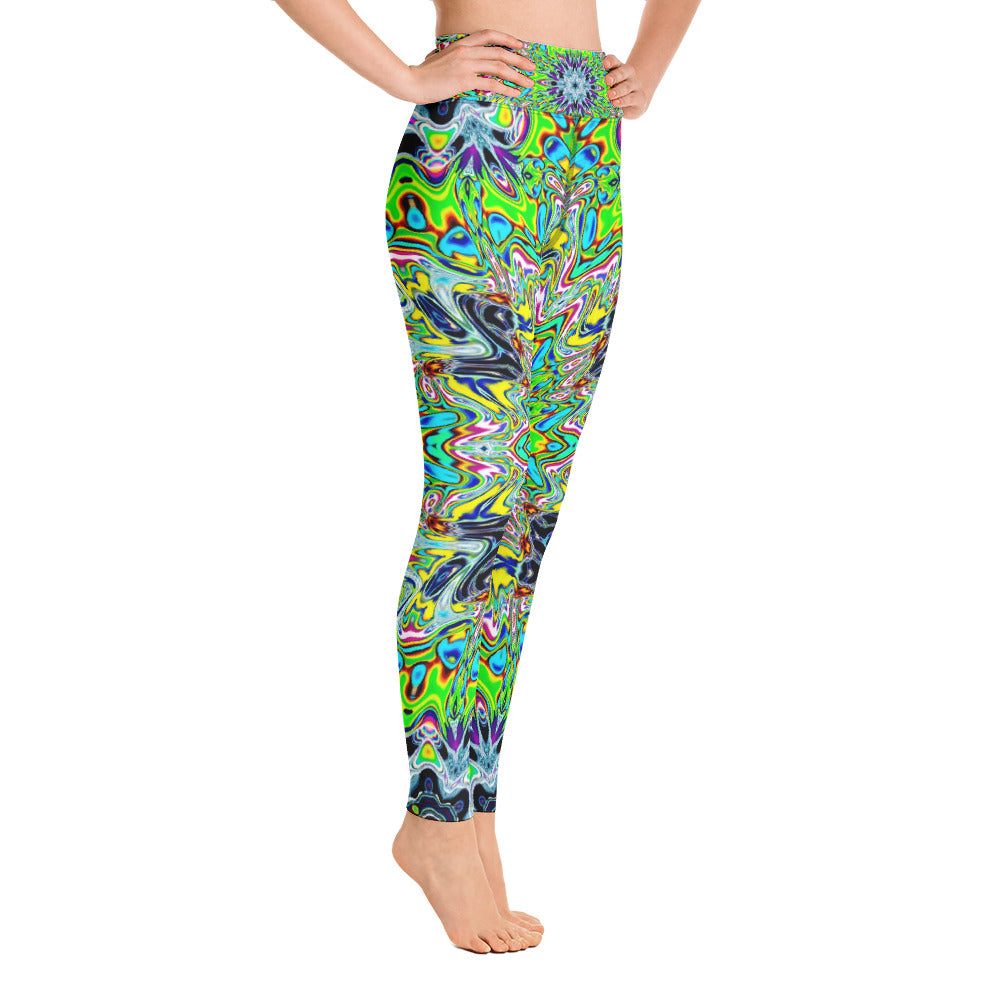 Psychedelic Visionary Art Futuristic Rave Leggings