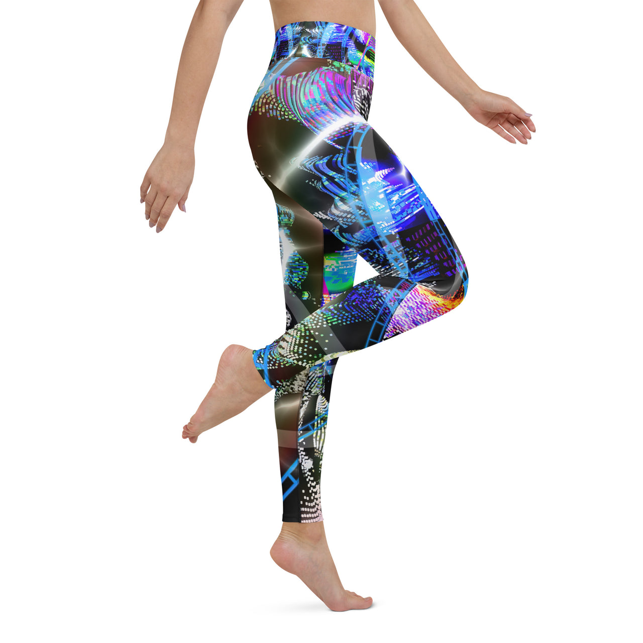 Psychedelic Visionary Art Futuristic Rave Leggings