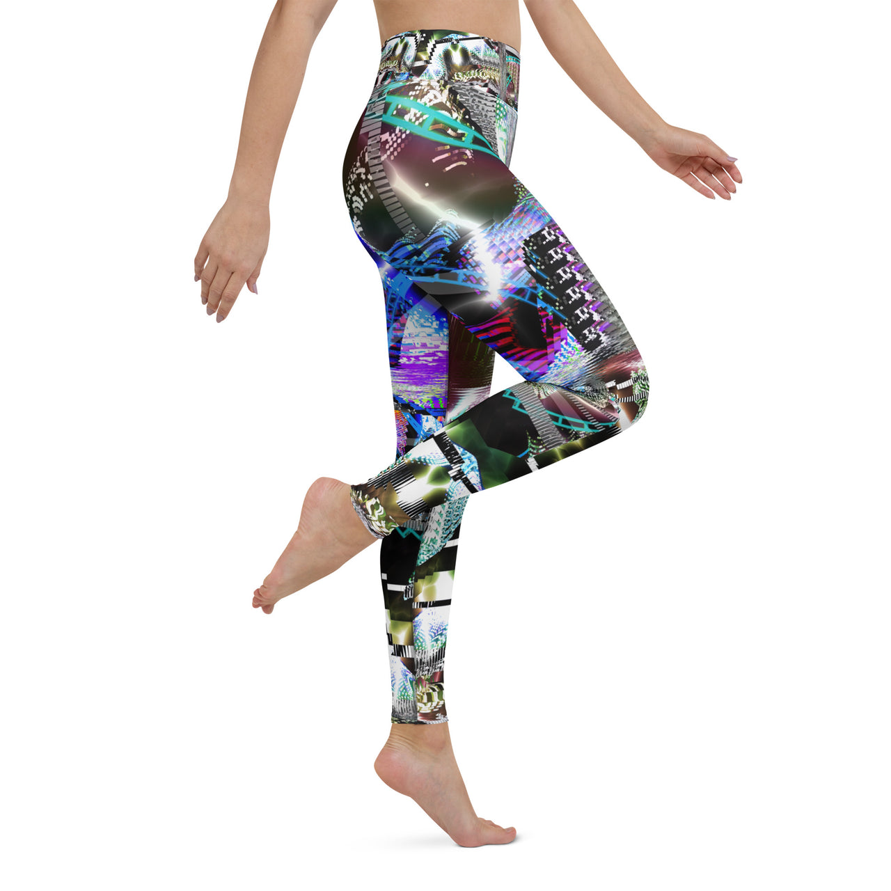 Psychedelic Visionary Art Futuristic Rave Leggings